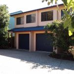 Black Dual Garage Door — Gate Solution in Maroochydore, QLD