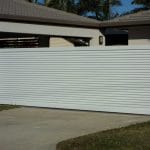 White Closed Gate — Garage Door in Maroochydore, QLD