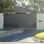 Black Closed Gate — Garage Door in Maroochydore, QLD