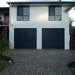 Dual Black Garage Door — Gate Solution in Maroochydore, QLD