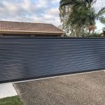 Sliding Gate with Horizontal Louvre